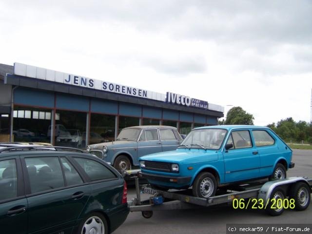 Fiat auf großer Fahrt